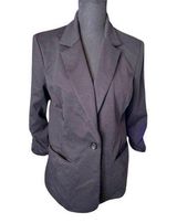 Michael Kors 🦋3/20.  Black Blazer With Ruched Sleeves Size Small Photo 0