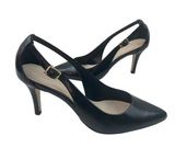 Cole Haan * Heels Womens Size 8B Black Leather Classic Quiet Luxury Dark Academia Photo 0