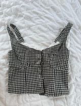 Sky to Moon Gingham top  Photo 0