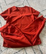 Mandala Scrub Set Uniform Orange PO16 Photo 0