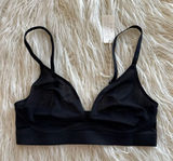 Aerie SMOOTHEZ Mesh Bralette True Black Size Small Photo 0