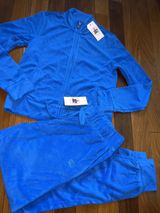 Juicy Couture NWOT Medium Royal Blue Tracksuit- Terry Cloth Jacket And Pants Set Photo 0