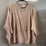 Loft  Tan Oversized Sweater Photo 0