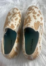 Genuine Cowhide Slip-Ons – Size 8 Photo 0
