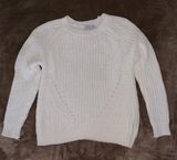 Poof Apparel White Sweater Photo 0