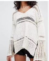 Free People Belong to You ivory colored slouchy sweater. Size medium Photo 0