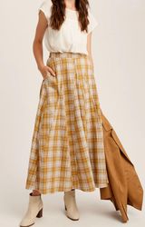 Plaid Midi Skirt Photo 0