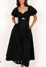 Petal And Pup Maria Puff Sleeve Midi Dress Nwt Sz M *Flaw* Photo 0