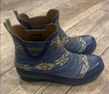 Pendleton Blue Patterned Rain Boots Photo 0