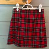 J. Galt  red plaid mini skirt Photo 0