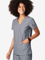 FIGS  Casma Three Pocket Scrub Top size color Graphite Photo 0