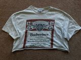 Budweiser Cropped Vintage  Tee Photo 0