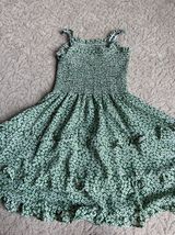 Green Floral Summer Dress Photo 0