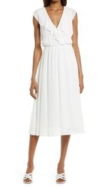 Charles Henry Ruffle Trim Dress Women’s Large Photo 0