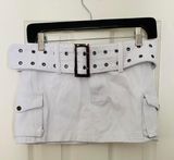 Princess Polly White Iconic Cargo Mini Skirt Photo 0