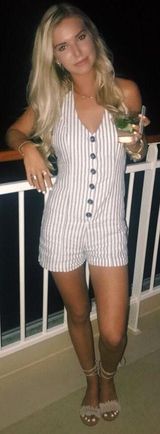 Forever 21 Striped Romper Photo 0