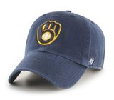 ' Milwaukee Brewers Clean Up Hat (Navy) Photo 0