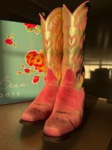 Macie Bean Cowgirl Boots Pink Size 8.5 Photo 0