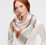 Ann Taylor Brushed Plaid Blanket Scarf Photo 0