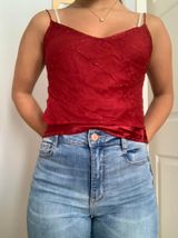 BCBGMAXAZRIA Red Hand-Me-Down Tank top  Photo 0