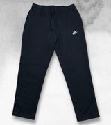 Vintage Y2K Nike Sweatpants Fleece Logo Embroidered Women’s Large Black Photo 0