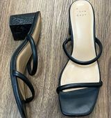 A new day women’s low black heel size 8 1/2 Photo 0