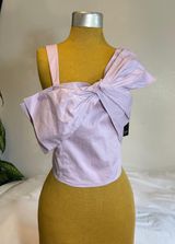 Free Press Nordstrom rack  clothing purple petal bow top nwt Photo 0