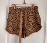 Abercrombie & Fitch  Leopard cheetah soft sleepwear pajama shorts Photo 0