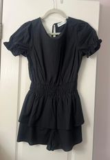 Pant Store Black Ruffle Romper  Photo 0