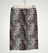 CLEARANCE! Leopard WHBM Midi Pencil Skirt Size 6 Like New Photo 0