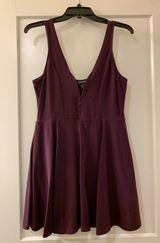 EXPRESS Deep Purple Romper Dress Photo 0