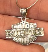 Harley Davidson Sterling Silver Pendant Photo 0