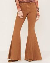 Shyanne Womens Western Retro Y2K High Rise Super Flare Bell Bottom Jeans Size 25 Photo 0