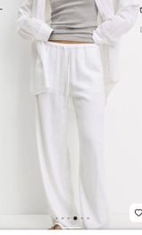 Pull and Bear linen blend sweatpants Photo 0