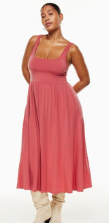 Aritzia Wilfred Market Midi Dress Warm Rose Size XL Photo 0