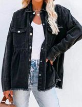 Black Denim Jacket Photo 0
