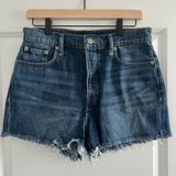 Lucky Brand Blue Jean Shorts High-Waisted Distressed Photo 0