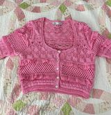 ZARA Pink Knit Top Photo 0