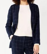 Draper James  RSVP Blazer Tweed Wool Metallic Plaid Preppy Office Women’s Photo 0
