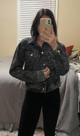 H&M Black Denim Jacket Photo 0