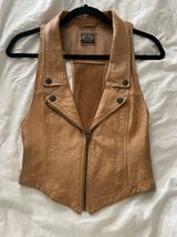 Unique Vintage Vintage Nude western Leather vest Photo 0