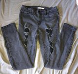 Levi’s Black Skinny Ripped Jeans Photo 0