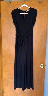 Loft Cotton Jumpsuit Black L Photo 0