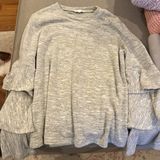 Ruffle Long Sleeve Sweater Photo 0