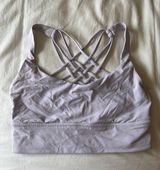 Lululemon Free To Be Wild Bra Longline 8 Light Purple Photo 0