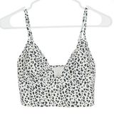 Intimately Free People Cheetah White Black Print Bralette Medium Photo 0