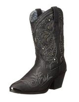 Dingo Annabelle Western Cowboy Black Retro Design Slip On Boots Women’s Size 6.5 Photo 0