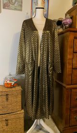 LuLaRoe Sarah Gold Black Duster Photo 0