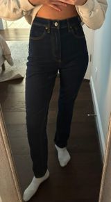 Abercrombie & Fitch Abercrombie Dark Wash Slim Straight Jeans Photo 0