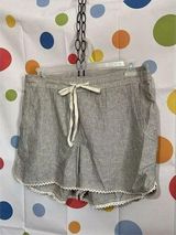 Caslon NEW Size Large Pinstriped Shorts Linen Blend 🌿💕 Photo 0